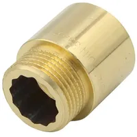 GENERAL FITTINGS - Hahnverlängerung 3/4'x25mm Messing Gewindeverlängerung