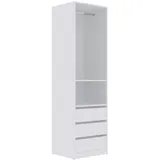 marmex möbel TRES 04B Garderobenschrank 60x206x51 weiß