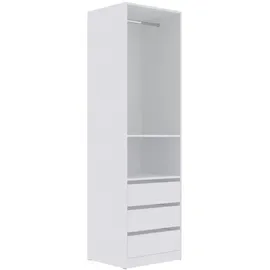 marmex möbel TRES 04B Garderobenschrank 60x206x51 weiß