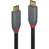 Lindy 36909 7m USB 3.2 Typ C Kabel, 10Gbit/s, 100W PD, Anthra Line