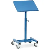 FETRA Materialständer Stahl 510x410 mm blau fahrbar