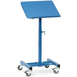 FETRA Materialständer Stahl 510x410 mm blau fahrbar