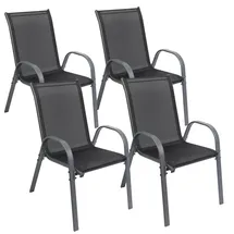 Albatros Kuba Gartenstühle 4er Set