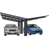 Ximax Alu Doppelcarport Linea Typ 110 Schwarz 548 x 495 cm Sonderfertigung