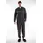 Bugatti Loungeanzug "Bologna", Herren, Gr. 58, grau, dunkel, melange, Obermaterial: 51% Polyester, 46% Baumwolle, 3% Elasthan, bequem lang, Rundhals, Homewear-Sets, Reißverschluss, mit Logo, Rundhalsausschnitt, Langarm, lange Hose