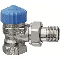 HEIMEIER Thermostat-Ventilunterteil mit geringem Widerstand, Eckform, DN 20