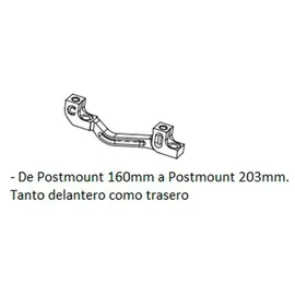 Hope Adapter C Postmount +43 schwarz