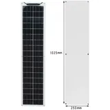 Flexibles Solarpanel 50W 1025 x 250 mm schwarz Kabelsatz enthalten