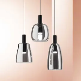 Ideal Lux Coco 3-flg. 7W Ø 15 cm Rauchglas