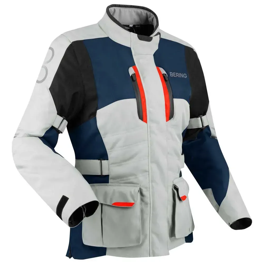 Bering Siberia Jacke - Grey / Blue / Red - 40