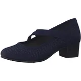 Jana Trotteur perforiert Klette für Damen, blau, Größe 38 EU