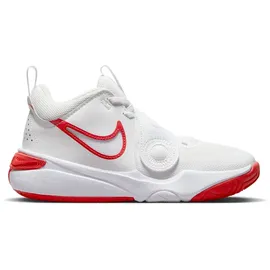 Nike Team Hustle D 11 Basketballschuhe Kinder 102 summit white/track red-white 40