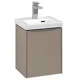 Villeroy & Boch Subway 3.0 Waschtisch-Unterschrank C58400VM 35,1x42,9x30,9cm, Schanier rechts/Griff Aluminium glänzend,