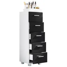 VCM Zalo M Midischrank 30 x 90 x 30 cm Schwarz
