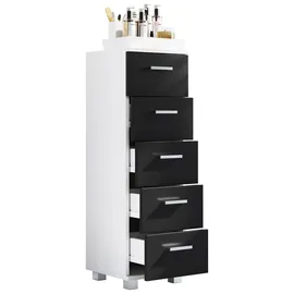 VCM Zalo M Midischrank 30 x 90 x 30 cm Schwarz