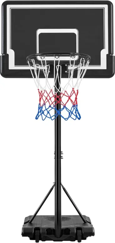 Yaheetech Portabler Basketballkorb 7,7′-8,7′ Höhenverstellung Für 4-7 Jahre alte Kinder, 32′′ Breite PE-Rückwand Basketball-System mit Rädern Für Innen- und Außenbereich