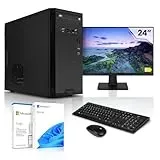 Megaport Komplett Home Office PC Smart Intel Core i7 12700 • 24" Monitor • Windows 11 • Intel UHD 770 • 32GB DDR4 • 1TB M.2 SSD • WLAN • Tastatur Maus Set • Multimedia PC