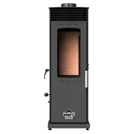 baba's stove Eco Mini Hybridofen Metall Schwarz