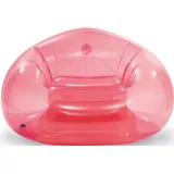 Intex transparenter rosa Beanless Bag Chair, aufgeblasene Größe: 137 cm x 127 cm x 74 cm (66501NP)