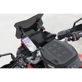 SW-Motech T-Lock Halter für Smartphone groß mit Silikonspannbändern