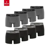 Phil & Co. Retroshorts grau/schwarz 4XL 8er Pack