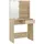 vidaXL Schminktisch mit LEDs Sonoma-Eiche 74,5x40x141 cm Holzwerkstoff