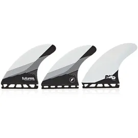 Futures Thruster Fin Set DHD Honeycomb L Fin 25, Farbe: Weiss, Finnenbox: futures