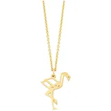 Julie Julsen Kette mit Anhänger Flamingo Gold