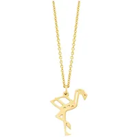 Julie Julsen Kette mit Anhänger Flamingo Gold