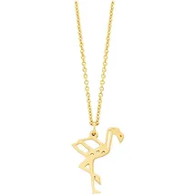 Julie Julsen Kette mit Anhänger Flamingo Gold