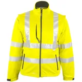 Prevent Warnschutz-Softshell-Jacken 8060G, leuchtgelb, Gr. 2XL neongelb