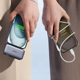 UGREEN 5000mah Power Bank With Built-In Usb-C Connector Powerbank - schwarz - 5000 mAh,