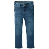 Staccato Boy Jeans STCCharles, Passform: Classic, Slim-Fit für Kleinkinder – Straight Leg, weitenverstellbarer Bund, Hakenverschluss, Stretch-Denim; Farbe: Blue Denim, (128, Blue Denim) - 128