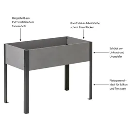 Dehner Ottawa 110 x 60 x 85 cm Grau