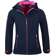 TROLLKIDS Trollfjord Softshelljacke Navy/Magenta 152