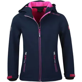 TROLLKIDS Trollfjord Softshelljacke Navy/Magenta 152