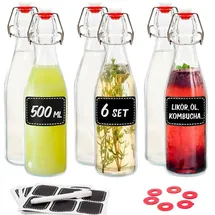 Praknu Glasflasche 500 ml 6 St.