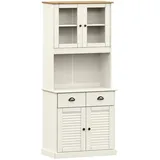 vidaXL Highboard 78 x 175 x 40 cm Weiß