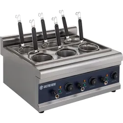 GastroHero Elektrischer Nudelkocher - 6 Siebe - 24,75l