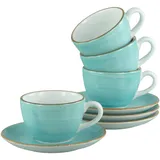 CreaTable Tasse Vintage Nature 0,18 l Aqua 8 St.