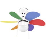 La Creu Boracay 76,2 cm Deckenventilator weiß/multicolor