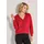 Madeleine Strickjacke Eleganter Cardigan mit V-Ausschnitt Rot 36