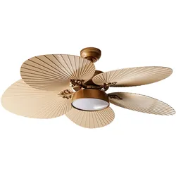 Deckenventilator mit Licht BORMEJO mit Fernbedienung Gold