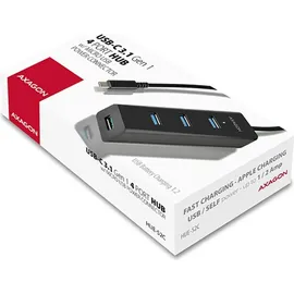 AXAGON HUE-S2C USB-C 4-Port-USB-3.0 Charging Hub,