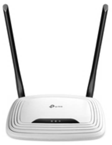 TP-Link 300Mbps-Wireless-N-Router, Wi-Fi 4 (802.11n), Einzelband (2,4GHz), Eingebauter Ethernet-Anschluss, Schwarz, Weiß