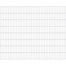 GAH Alberts Doppelstabmattenzaun ALBERTS "Doppelstab-Gittermatte 6/5/6", grau (feuerverzinkt), H:160cm, Stahl, Zaunelemente, LxH: 200x160 cm