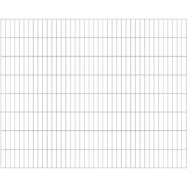 GAH Alberts Doppelstabmattenzaun ALBERTS "Doppelstab-Gittermatte 6/5/6", grau (feuerverzinkt), H:160cm, Stahl, Zaunelemente, LxH: 200x160 cm