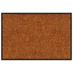 KARAT Schmutzfangmatte "Rhine" - Sauberlaufmatte Fußmatte Türvorleger / 90 x 120 cm (Braun)