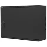 LANBERG Rack Wandschrank 19" WAF1, 4U Metalltür schwarz