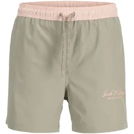 JACK & JONES Maui Archive Badeshorts Grau/Grün 140